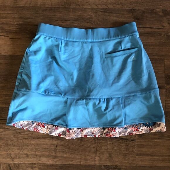 Adidas Clima Cool turquoise blue skort size 4 - Picture 2 of 9